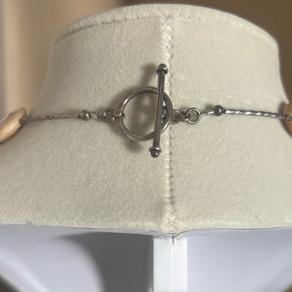 Handmade Jasper and Freshwater Pearl Necklace - Picture 6 of 6